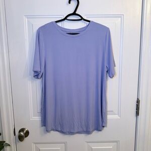 Addition Elle Light Purple Short Sleeve Top